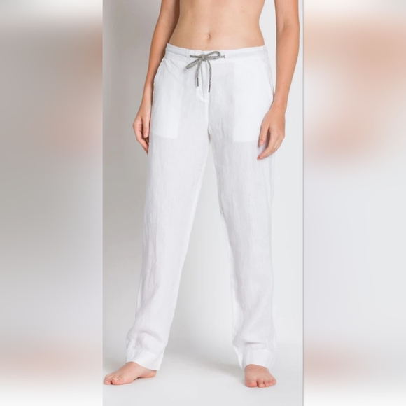 NWT. Ably 100%linen drawstring pants - Picture 1 of 12